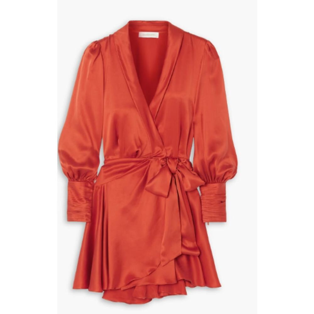ZIMMERMANN Silk Wrap Mini Dress Size 8 New with Tags‎ - Picture 8 of 12